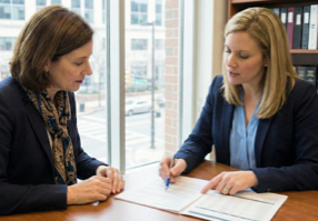 Thoughtful educator planning for her financial future